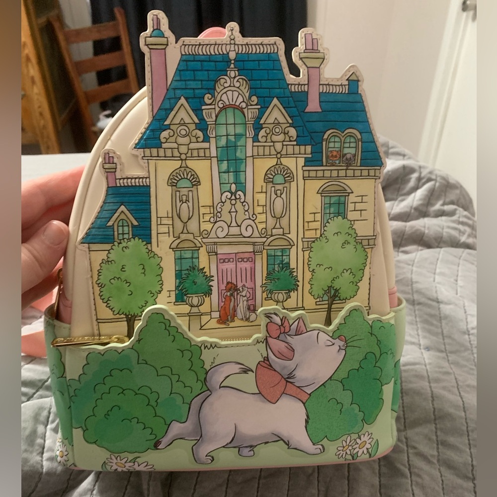 Loungefly Disney Aristocats Mini Backpack Marie House Characters Bag